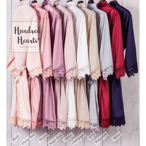 (1) Bride + (1) Bridesmaid robe NEW